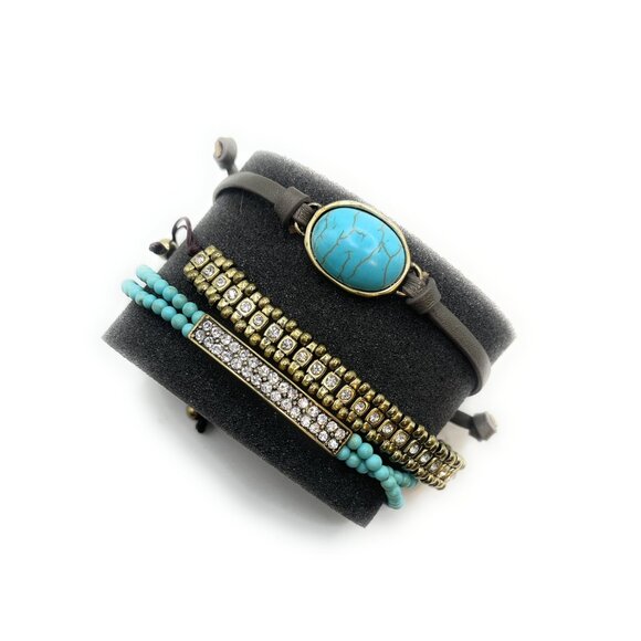 BFF Premier Designs Bracelet set of 3 - 50109 - Picture 1 of 2